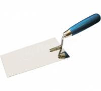 Кельма из нерж.стали 160*84мм, нерж. сталь, дерев.ручка.//Политех