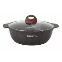 Кастрюля-жаровня 3л со стеклянной крышкой АП Granit ultra жго31а (original)