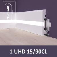 .Плинтус UHD 15 90CL Белый под покраску (2м)