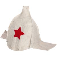 Шапка  Будёновка  белая  Hot Pot  войлок 100% (20)