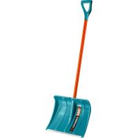 Лопата снеговая 500 мм, пластик, с алюмин. планка, особопрочный легк.черенок из фибергласса, V-ручка