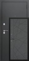 Дверь входная метал. АРГУС Тепло композит MP 870*2050 L (антик серебро/МДФ "Хьюстон" Бетон темный)