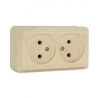 Розетка 2-м ОП  ОЛИМП  16А беж. (Б-О0102)
