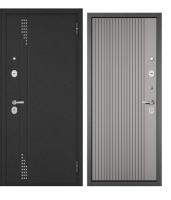 Дверь входная метал.  МАСТИНО TRUST ECO  MP 960 2050 L (Букле антр RL-11,Эмаль св.сер 9E-161)