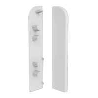 001 Заглушка левая Комфорт КЛАССИК Софт 80мм Белая