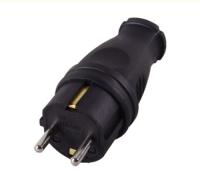 Вилка прямая с з, каучук IP44 16А 250В Вихрь