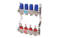 Коллектор в сборе с расходомерами нерж. 4 вых MVI