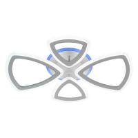 Люстра потолочная 50338 2+2WT RGB