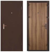 Дверь метал. VALBERG СПЕЦ 950 2050 правая (медь, итальян.орех 45мм, 1 замок Просам,глазок)