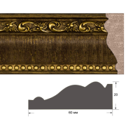 Интерьерный багет 2060-425  2,5 м (28 шт)