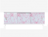 Экран для ванной 1,7 м ОПТИМА пластик нежно-роз.мрамор-20