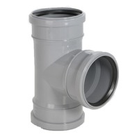 110 тройник на 110 угол 87 (ТРЕХРАСТРУБНЫЙ)