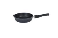 Сковорода глубокая 200мм со съемной ручкой,АП линия  Granit  (black) сггч202а