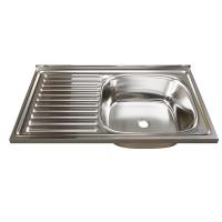 Мойка нерж. 50 80 (0,4) правая вып. 1 1 2 MIXLINE 16 см.