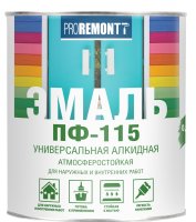 Эмаль ПФ-115 ярко-зеленая 0,9 кг PROREMONTT 