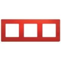 Рамка 3-м ETIKA красн. 672533