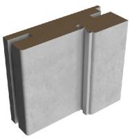 Стойка дверная ALBERO с уплотнителем телескопическая 70 28 2070 Эко-шпон Бетон светлый