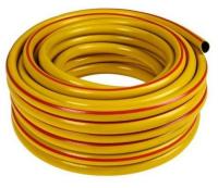 Шланг поливочный ПВХ "Акварель" 3-слойный армированный, 3/4, 25 м, желтый, давление 6-15 бар.