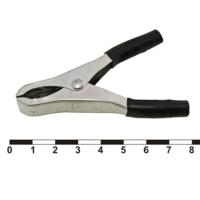 Зажим "крокодил" ЗК 15А 75мм черный TDM