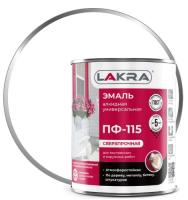 Эмаль ПФ-115 белый 0,9 кг.(Лакра)