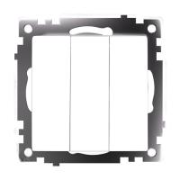 ,Выключатель 3-кл. СП STEKKER Катрин мех. 250В 10А белый GLS10-7108-01