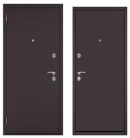 Дверь метал.  БУЛЬДОРС ECONOM 60 (HOME ECO) ММ 960 2050 L (Букле шоколад,Букле шоколад)