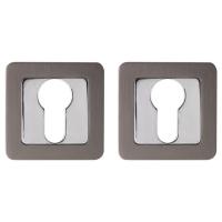 PUNTO Накладка под цилиндр ЕТ QL GR CP-23 графит хром