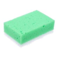 Мочалка из поролона c массажным слоем, прямоугольная, 14х9х5 см, soft hard, для бани и сауны  Банные