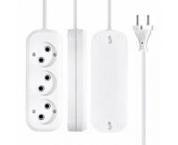 1-2.SALE сет. удлинитель ПВС 2х1 3роз. 10м 10А (корпус АБС-пластик) E1М 860462