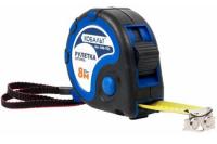 Рулетка 8м 25мм двухком. корпус (тройной стопор, магн. крючок, матов.покрытие, толщ. 0,11мм)КОБАЛЬТ