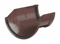 Угол жёлоба водосток ПВХ 135  (корич) ТЕХНОНИКОЛЬ