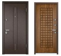 Дверь стальная  ТОРЭКС  SUPER OMEGA-10 (950 2050) левая, медь RP-2, дуб медовый  RS-5