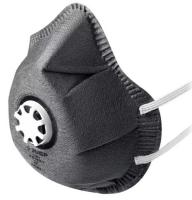 Маска фильтрующая с клапаном выдоха ФГ-80, коническая, класс защиты FFP1 с угольным слоем   ЗУБР