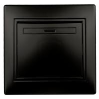 Выключатель, 10А-250В, IP20, СУ, Plano, антрацит 1-101-05