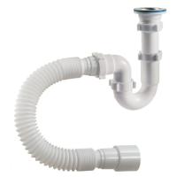 А-41019 Сифон 1 1 2  40 прямоточный с гиб. трубой 40 50