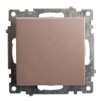 Выключатель 1-кл. СП STEKKER Катрин мех. 10А 250В шампань GLS10-7103-02