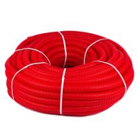 Гофра защитная 20 18 для труб D-16 КРАСНАЯ (50 М)