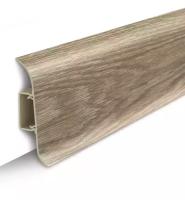 Плинтус IDEAL КЛАССИК Дуб Мокко с сил. краем и каб. каналом 2,2м