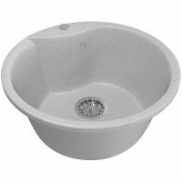 Мойкa ML-GM12 круглая, серая (310) 480 480 210 мм MIXLINE