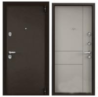 Дверь входная метал.  TOREX  SUPER OMEGA PRO MP 860 2050 R(Кор.бук без рис. ПВХ Крема,ОP-L6 нерж.пор