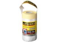 Плёнка STAYER PROFI защитная с клейкой лентой 10мкм, 0,55 15м