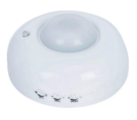 Датчик движения BT-A04 максимальная нагрузка 1200Вт, угол обзора 360°, дальность 6м, IP33, белый VKL