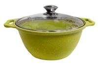 Кастрюля 2л со стеклянной крышкой АП Trendy style к21tsl (lime)