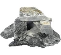 Камень для бань и саун  Талькохлорит , колотый,  средняя фракция, в коробке по 20 кг  Банные штучки