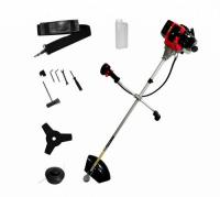 Триммер бензиновый ВС54СP мощность 2,6кВт 54см3, леска нож, неразъемная штанга, велос. HARD WORKER