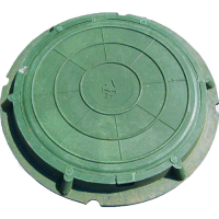 Люк ПП садовый зеленый нагрузка до 1,5т.