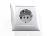 Розетка 1-м. СП  СЕЛЕНА  16А с з бел. (РС16-370)