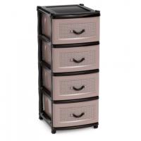 Комод (4 секции) коричневый М1356