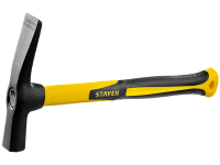 Молоток каменщика СТАНДАРТ с металич. обрезиненной рукояткой, 600гр