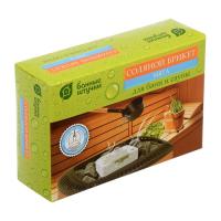 Соляной брикет с травами  Мята , 1300 г для бани и сауны  Банные штучки